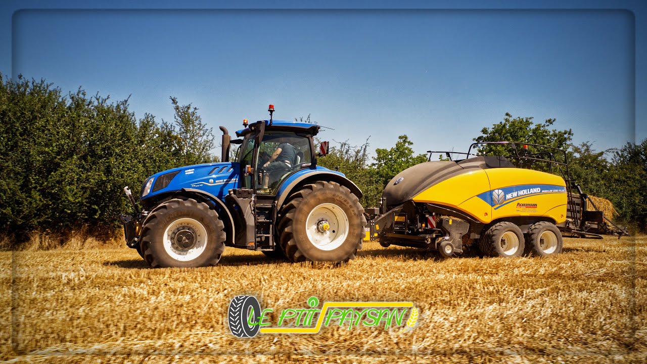 🔵🟡 NEW T7.275HD PLM & BigBaler 1290+ Loopmaster au pressage de la paille ! 💨🌾