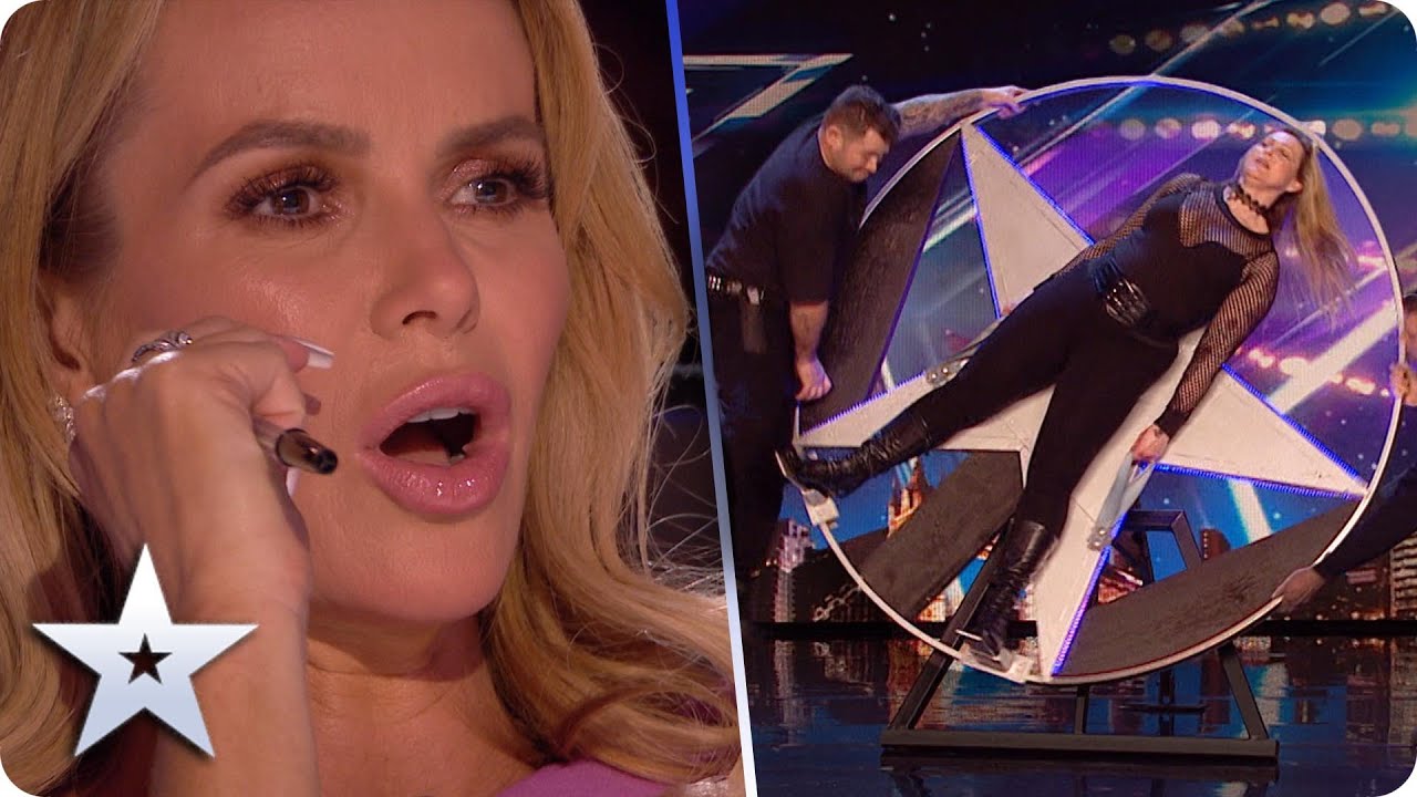 Simon and David FACE FEARS in Claire-Marie & Jason’s KNIFE THROWING act! | Auditions | BGT 2020