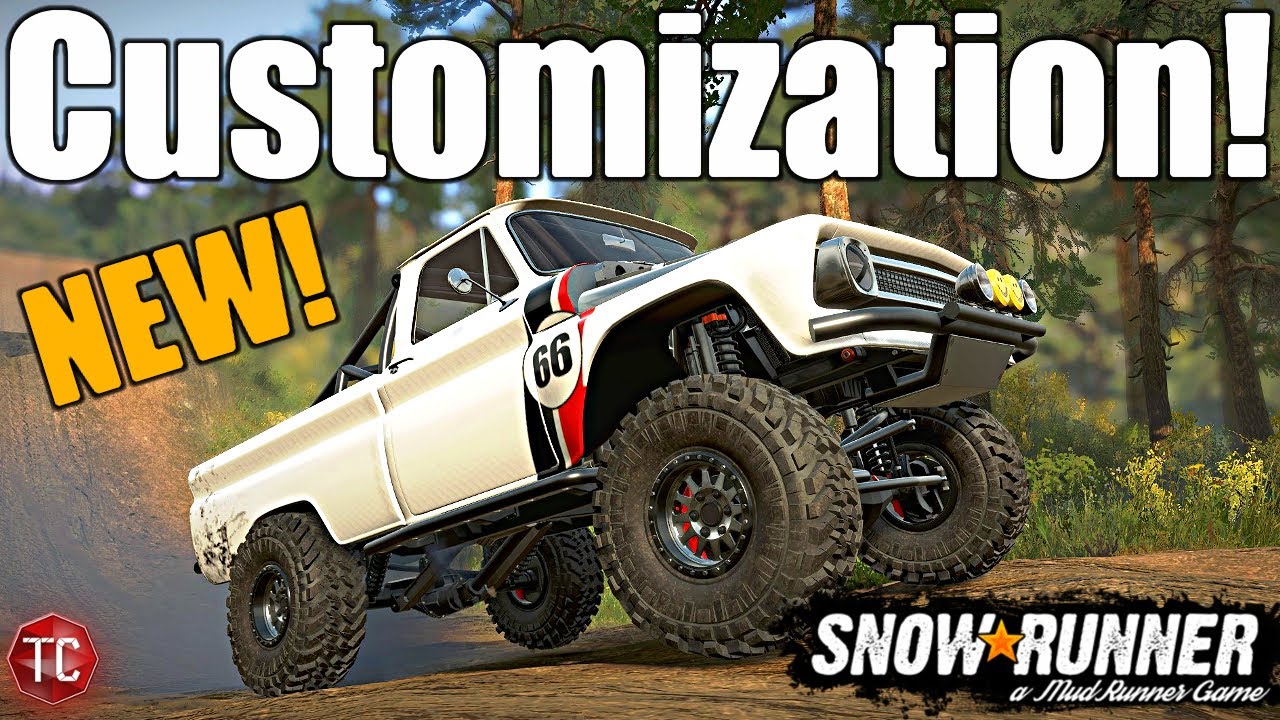SnowRunner: BEST Customization YET!? NEW 1966 Chevy Pickup (Engine Swaps, Custom Interior, & MORE!)