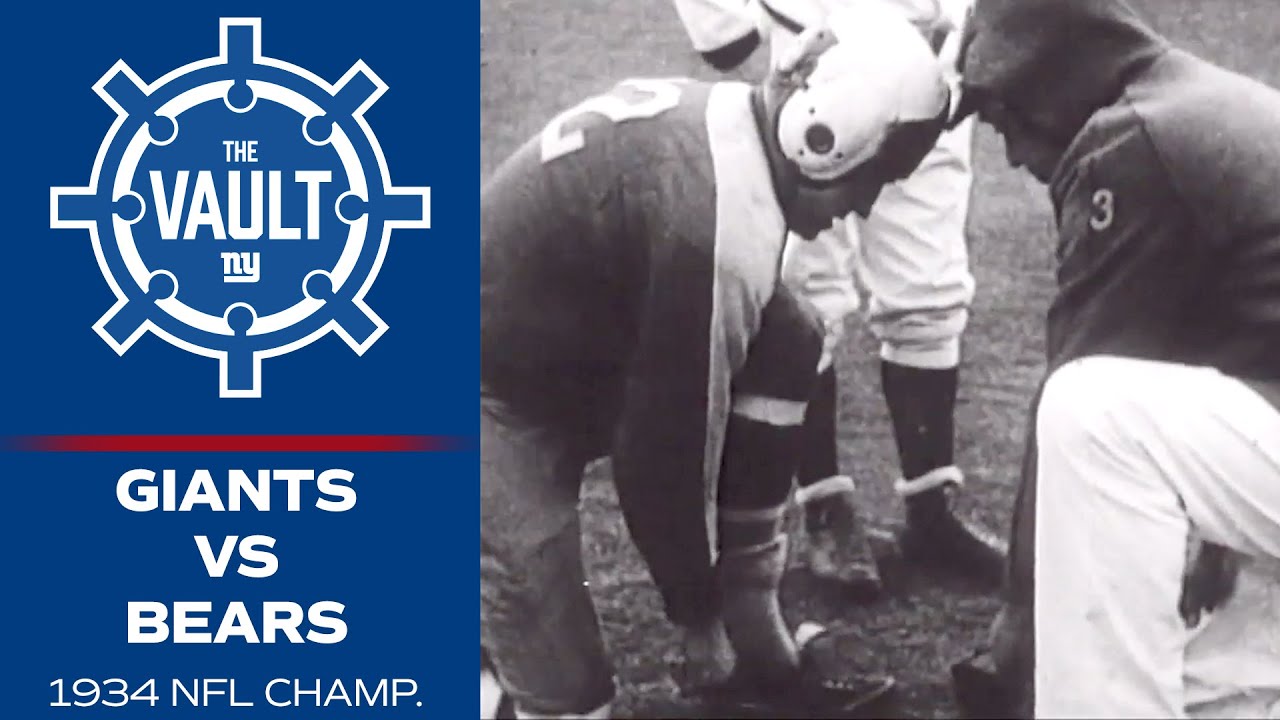 Giants Win 'The Sneakers Game' vs. Bears in 1934 NFL Championship Game | New York Giants