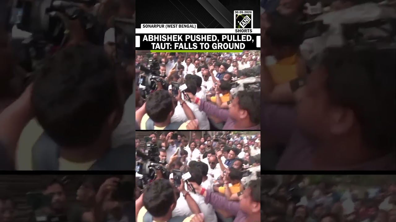 Abhishek Banerjee pushed, pulled, taut: falls to ground as he faces assault in Sonarpur, West Bengal