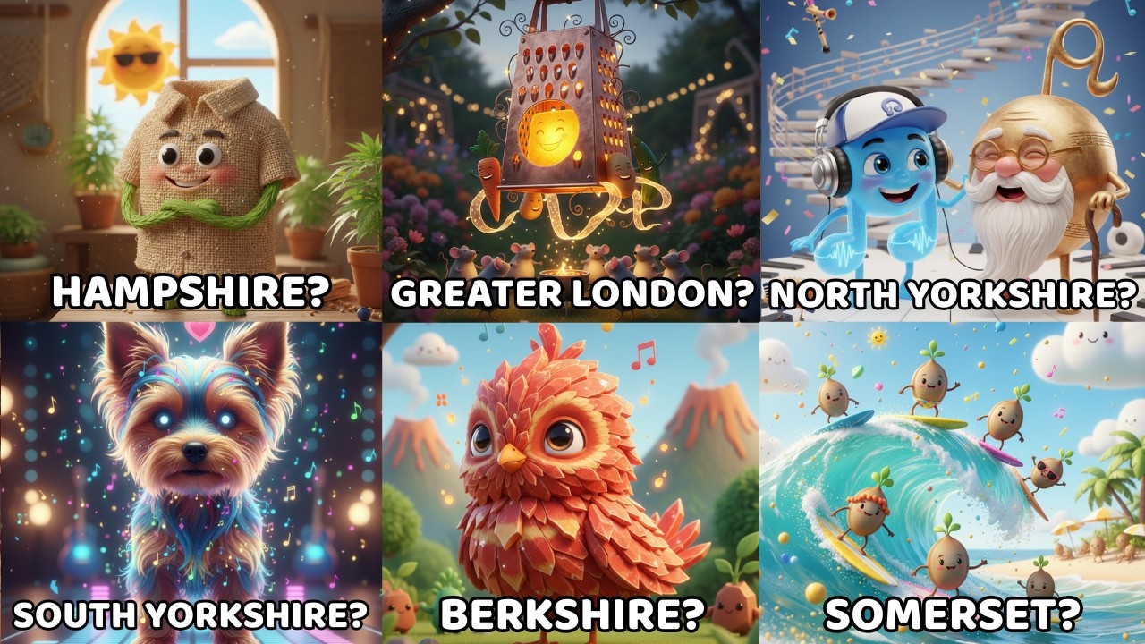 TOP 48 Funny England County Compound Words (Literal vs Real Meaning) | Part 13
