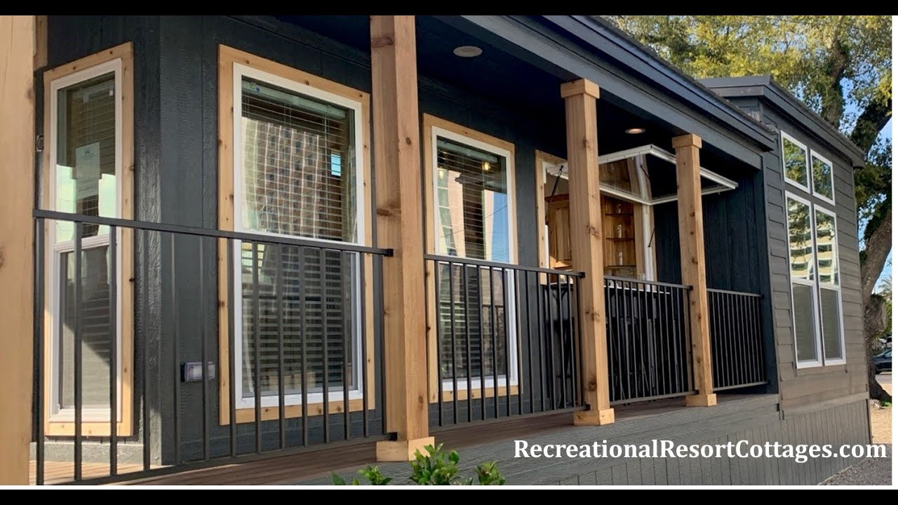 PARK COTTAGES - new line of TINY HOMES with wood burning stove and outdoor bar