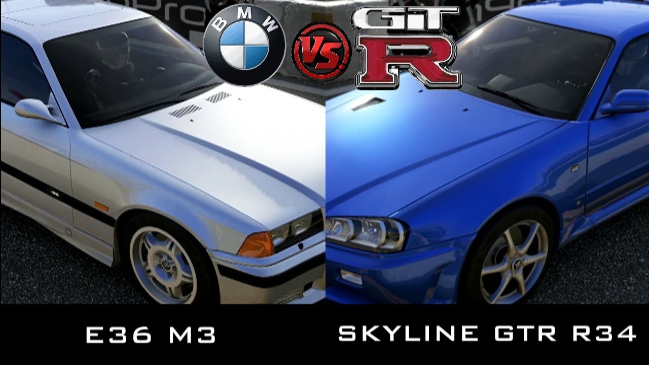Forza 5 Skyline GT-R V-Spec II vs BMW E36 M3