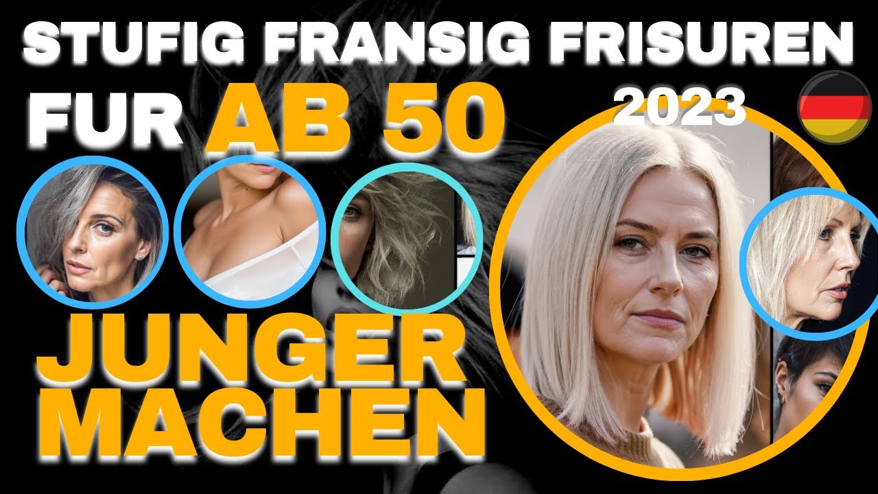 Stufig Fransig Frisuren f&uuml;r Frauen ab 50 die J&uuml;nger Machen | Ein visueller Leitfaden