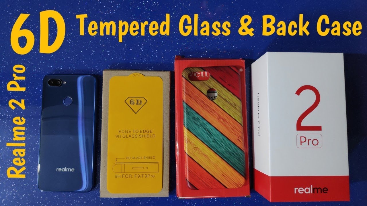 Best 6D Tempered Glass & Back Case for Realme 2 Pro 🔥🔥🔥