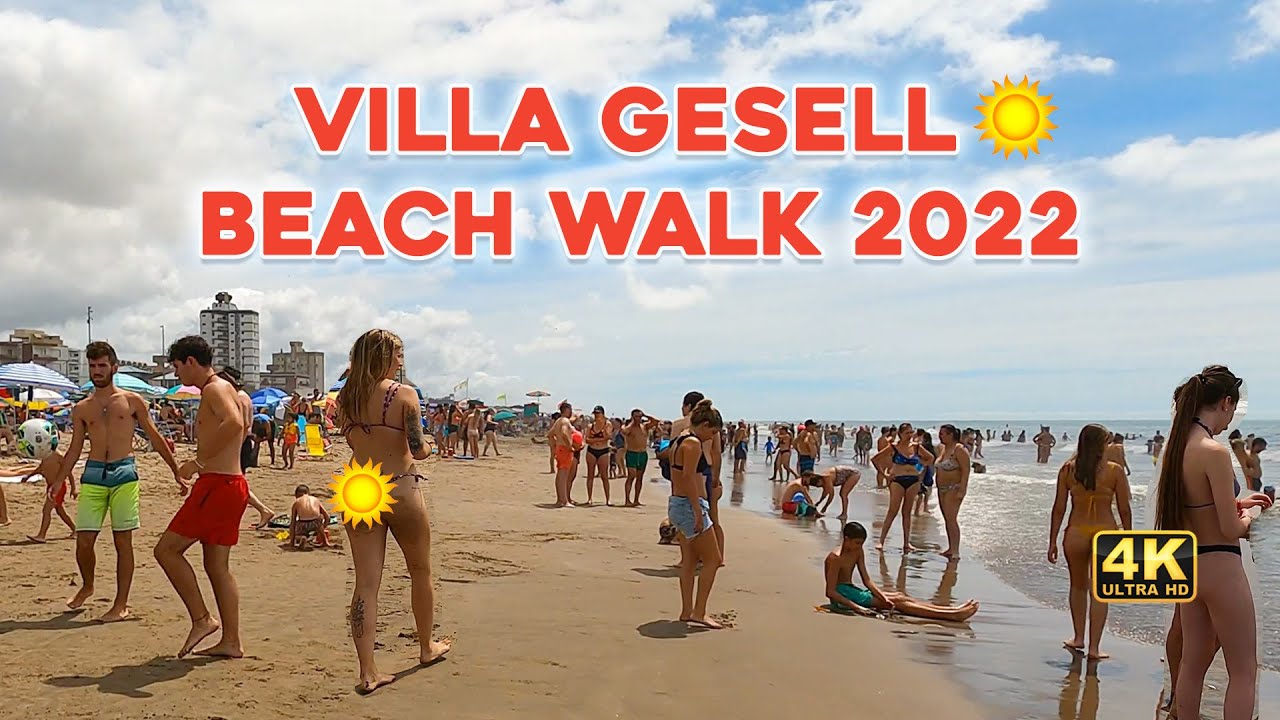 4K - Beach Walk VILLA GESELL BEACH Nice Virtual Tour in 2022