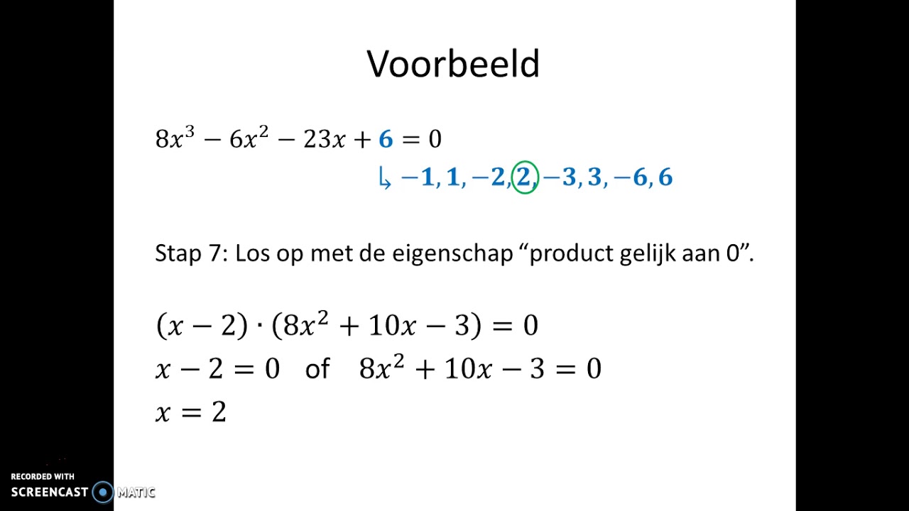Regel van Horner (met uitleg)