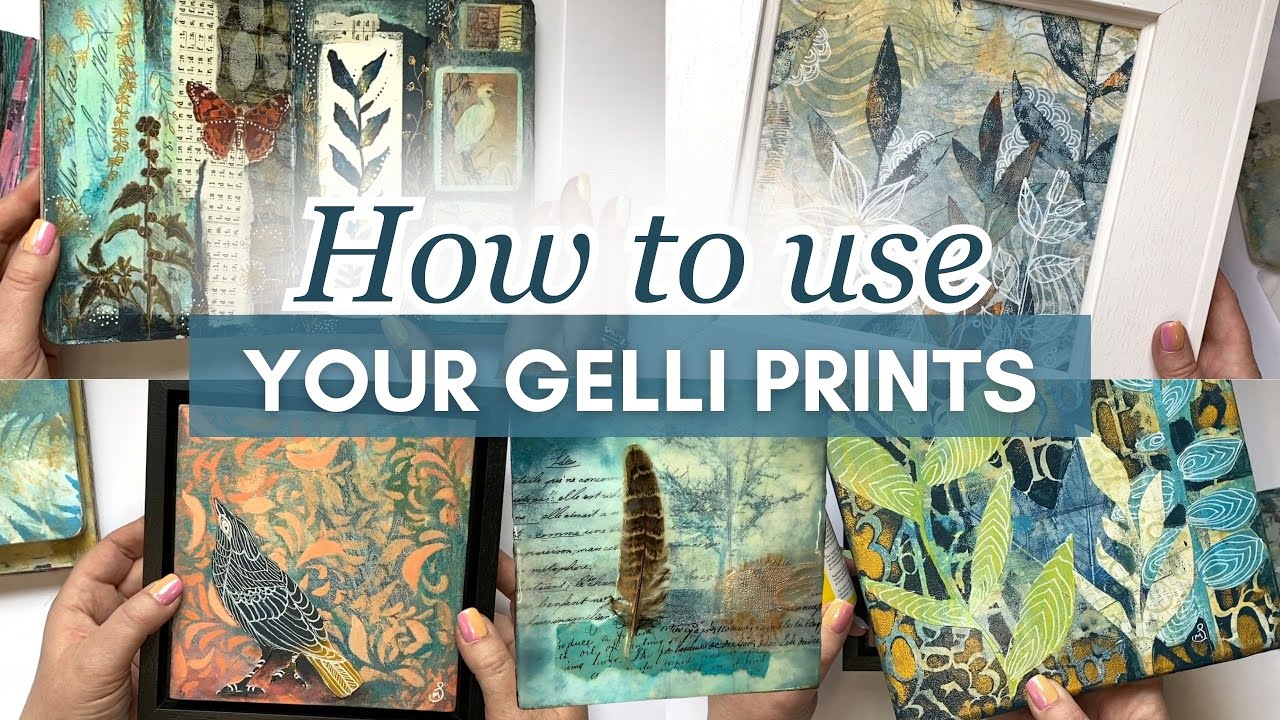 How to use gelli prints!