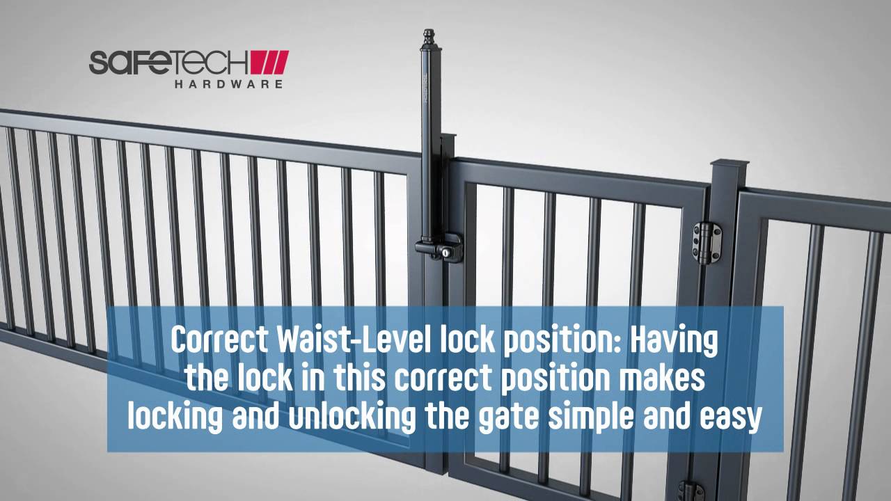 Pool Gate Latches "TriLatch" from Safetech Hardware