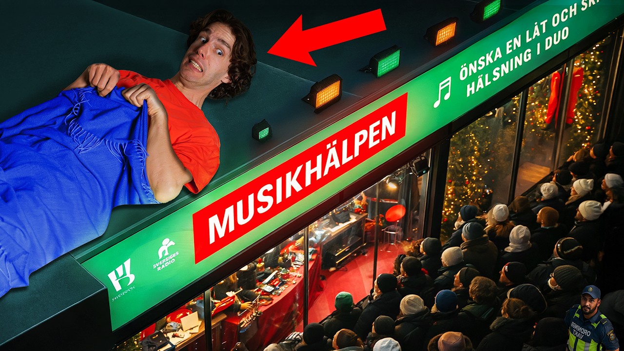 Jag gömde mig i Musikhjälpen i 7 dagar