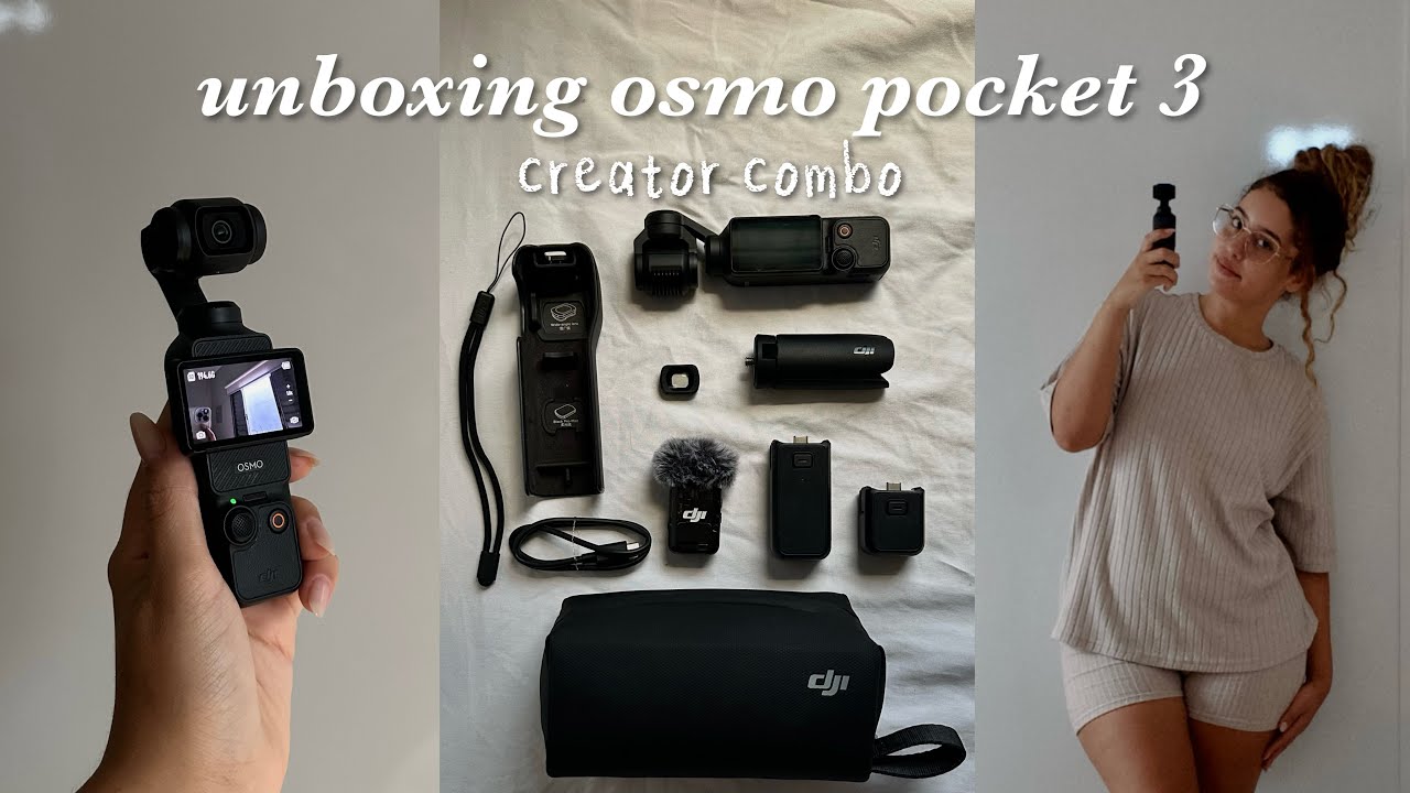 unboxing Dji osmo pocket 3 - creator combo | configurando, funções e comparações com Sony Zv1🖤