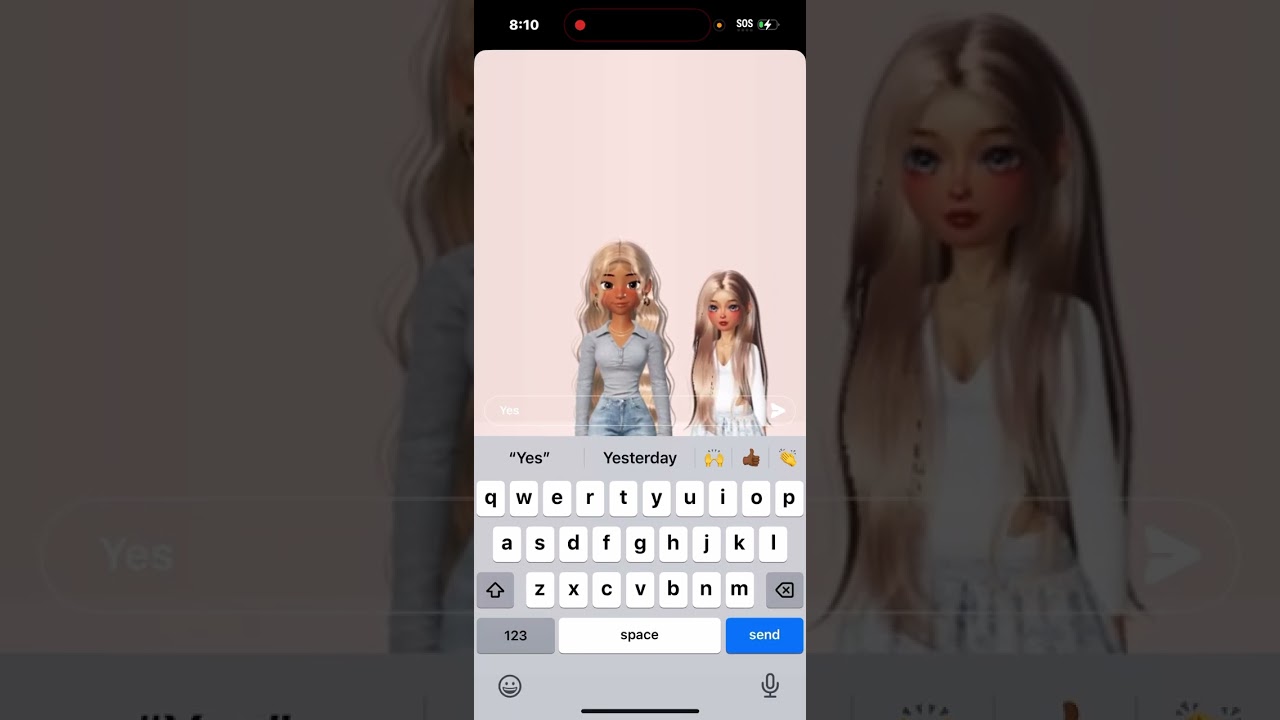 Asking people on ZEPETO to do ASMR ￼