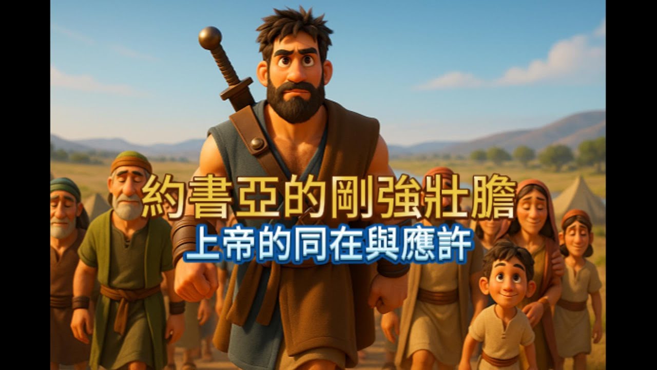 約書亞剛強壯膽｜神的同在帶來新起點 (約書亞記 第1章)｜Bible Stories Alive 聖經故事屋