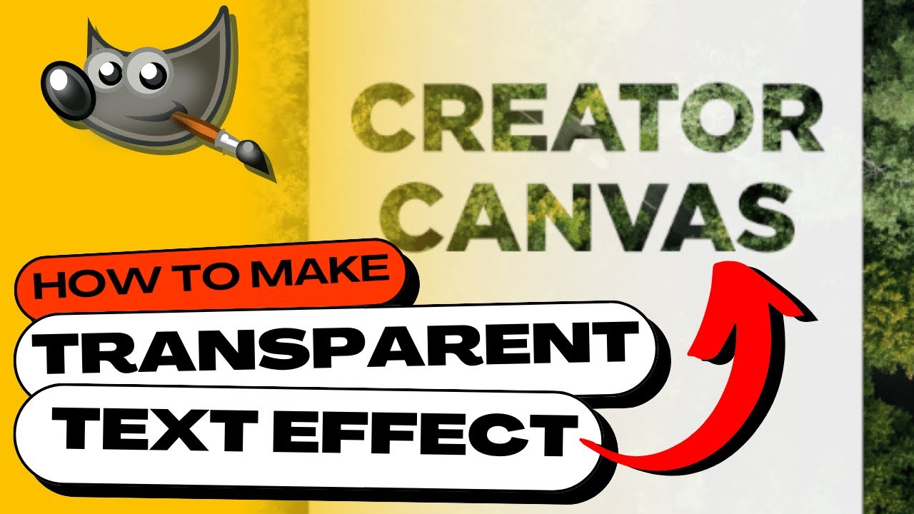 How to Create 'See-Through' Transparent Text in GIMP