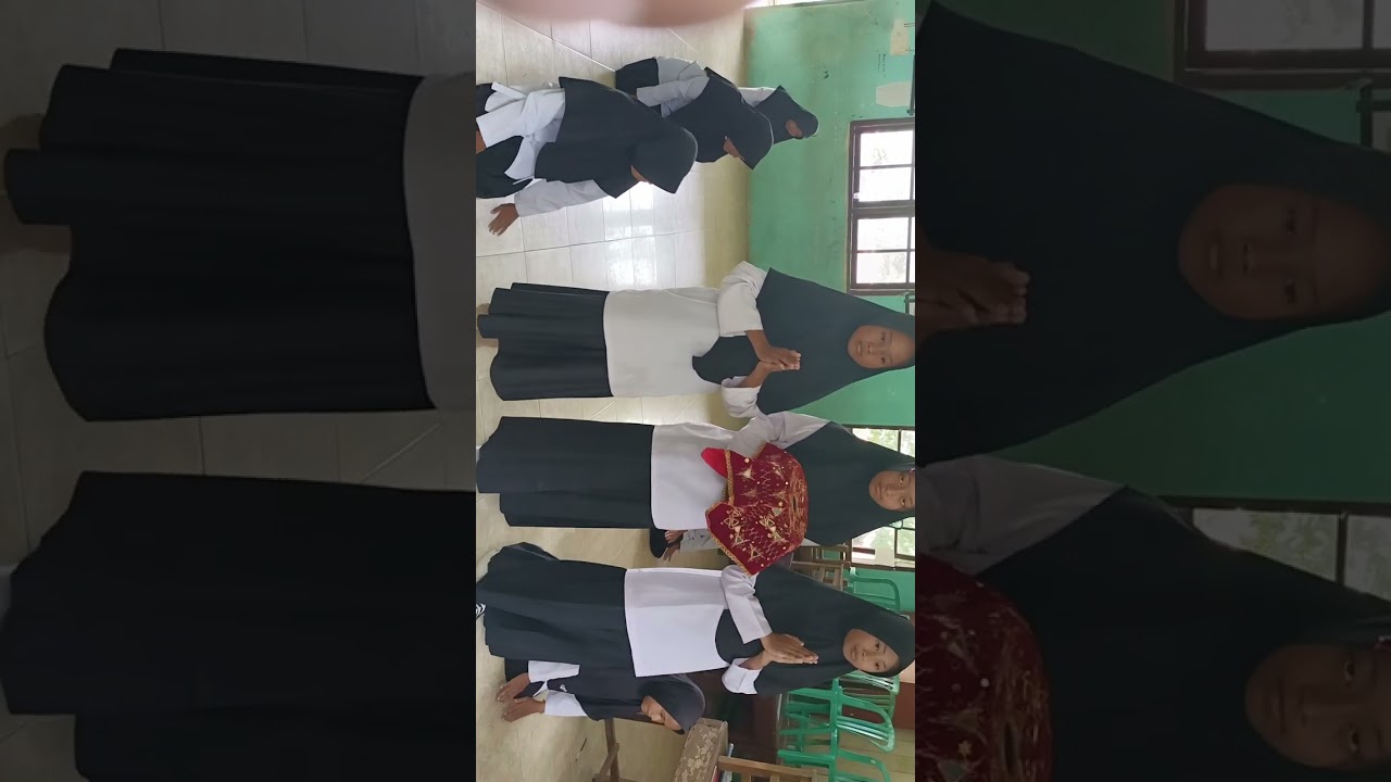 Tari pasambahan Minang dari siswa SD N 18 Kinali, Pasaman Barat.
