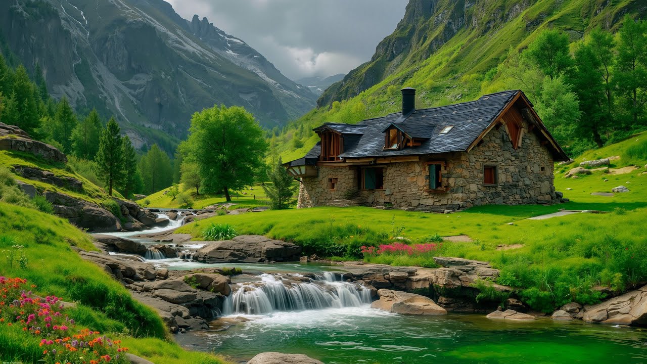 Healing flute Music & Water Sounds 🌿 Relaxing Music Relieves Stress, Anxiety and Depression