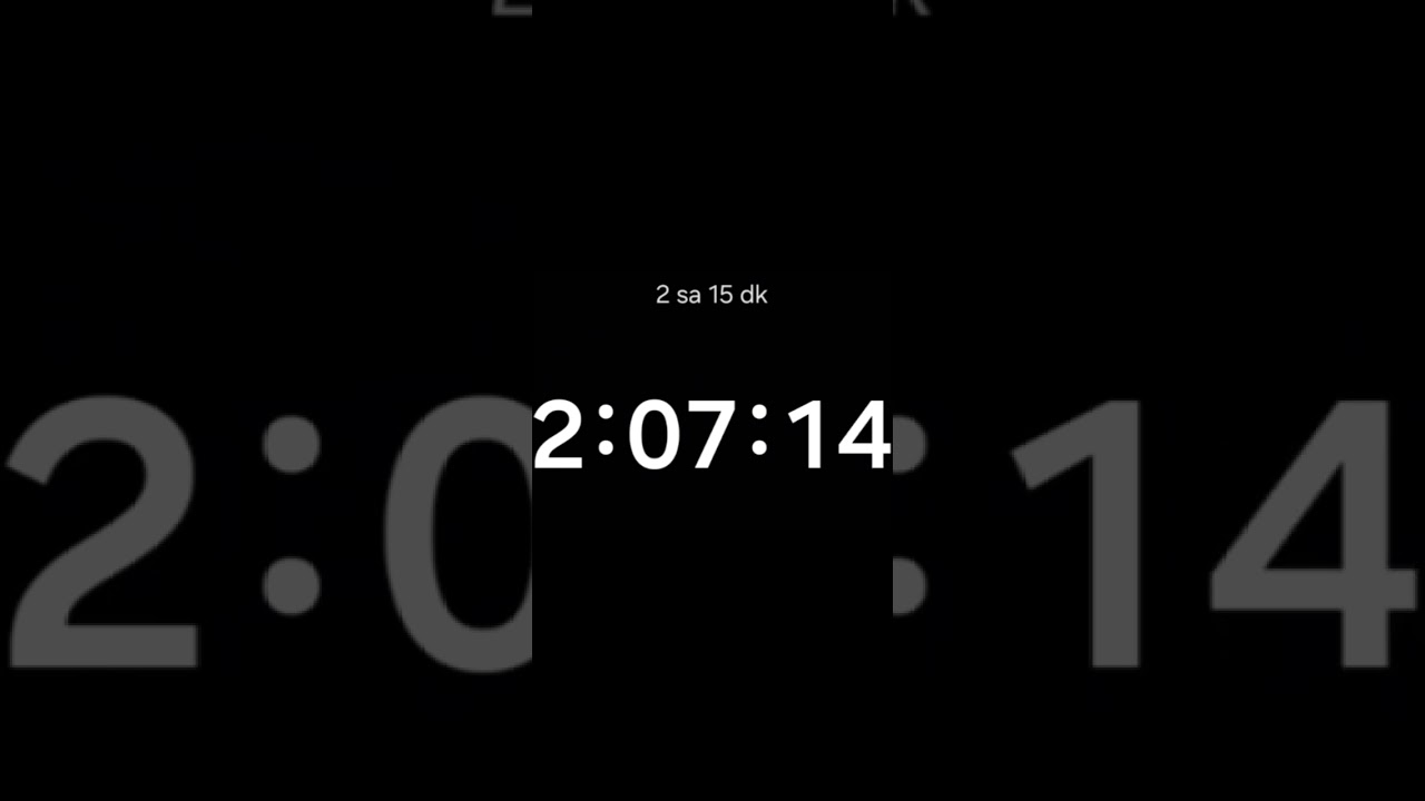 135 Dakika Çalışma Sayacı