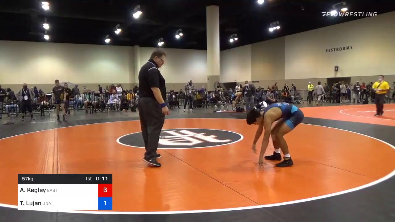 57 Kg Consolation Austin Kegley Eastern Iowa Wrestling Club Vs Tristan Lujan Unattached