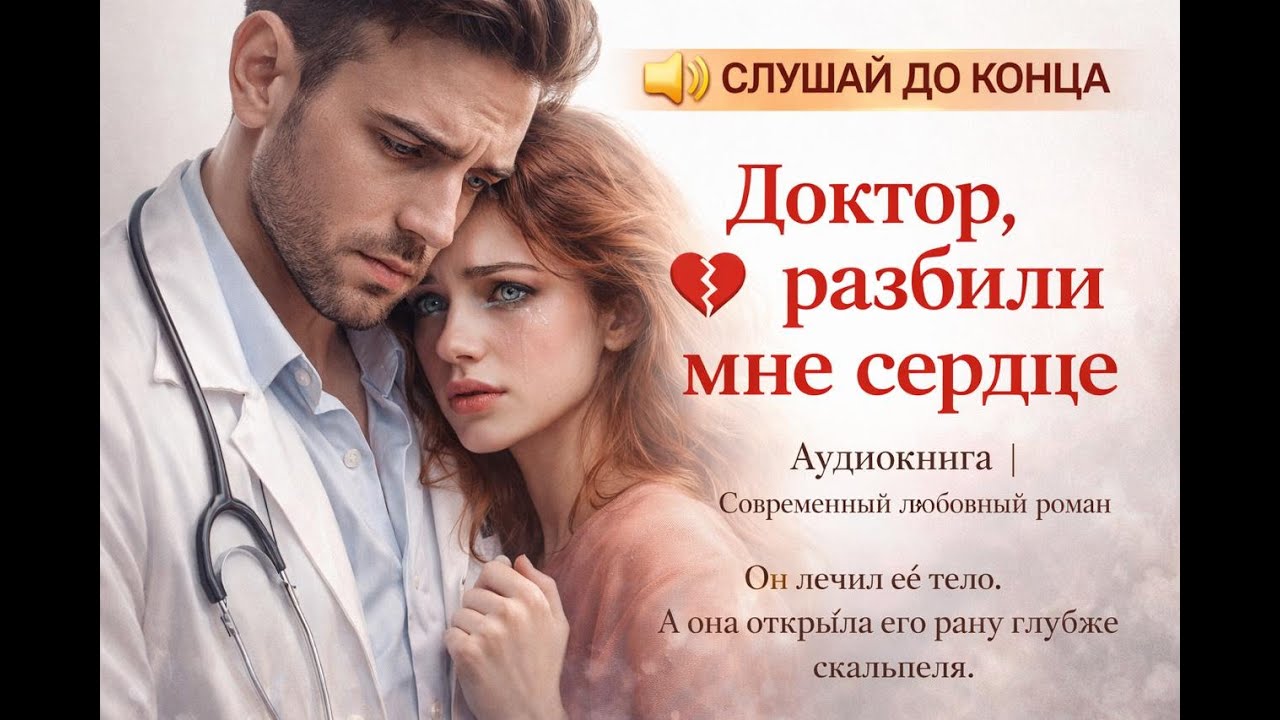 ДО КОНЦА 💔 Доктор, вы разбили мне сердце🎧 ПОЛНАЯ Аудиокнига | Современный любовный роман