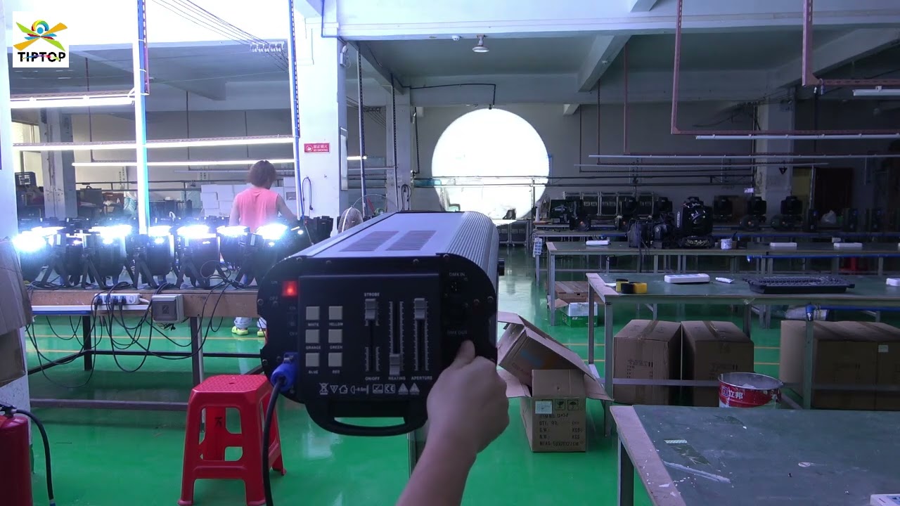 TIPTOP 400W Led Follow Spot Light DMX Manual Control Color Change