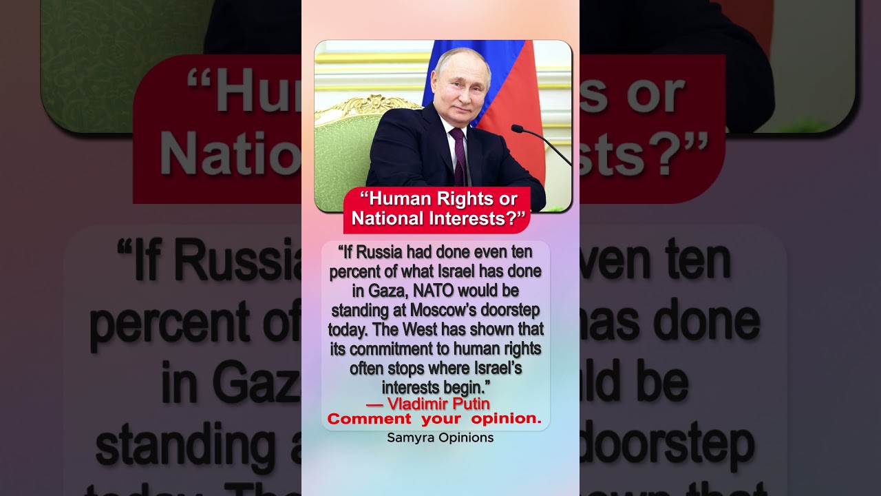 Putin&rsquo;s Explosive Claim: &ldquo;Would the West React Differently If Russia Did This?&rdquo;