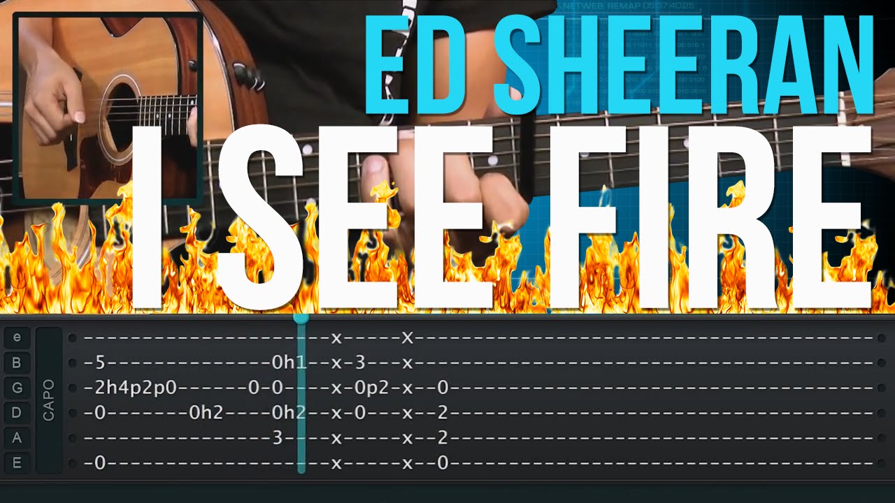 Ed Sheeran - I See Fire (como tocar - aula de violão)
