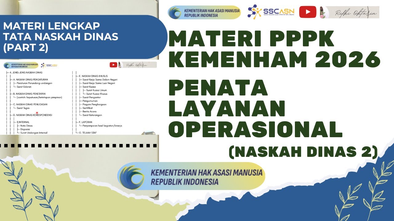 MATERI PPPK PENATA LAYANAN OPERASIONAL PPPK KEMENHAM 2026 PART 2