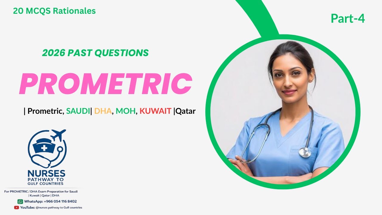 Latest| Prometric  | DHA  quiz With Rationales 2026 |Qatar |Kuwait | Saudi |Dubai, Part.4