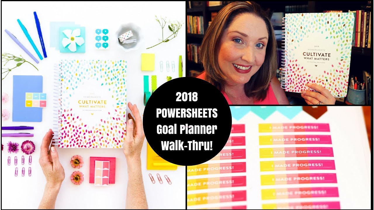 2018 Powersheets Goal Planner Walk Through! {& GIVEAWAY!}