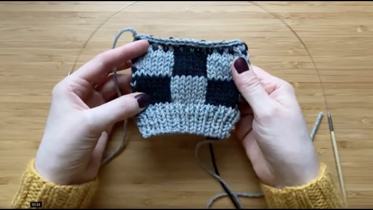 Ladderback Jacquard, Invisible Stranding Knitting Tutorial