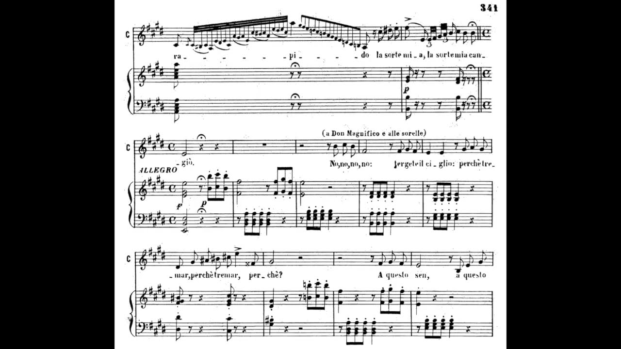 Maria Callas - Rossini: La Cenerentola: Nacqui all'affanno (1963) [score]