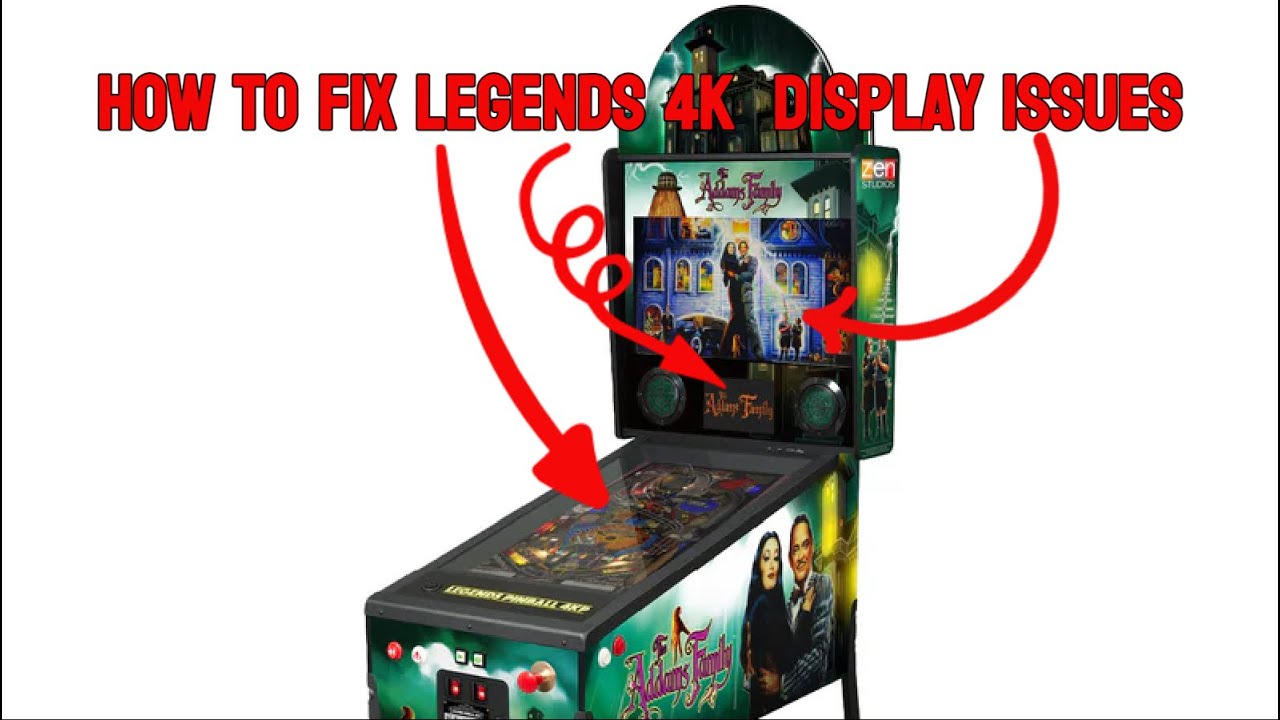 How to Fix Legends 4K Pinball Backbox / Playfield / DMD Display Screen