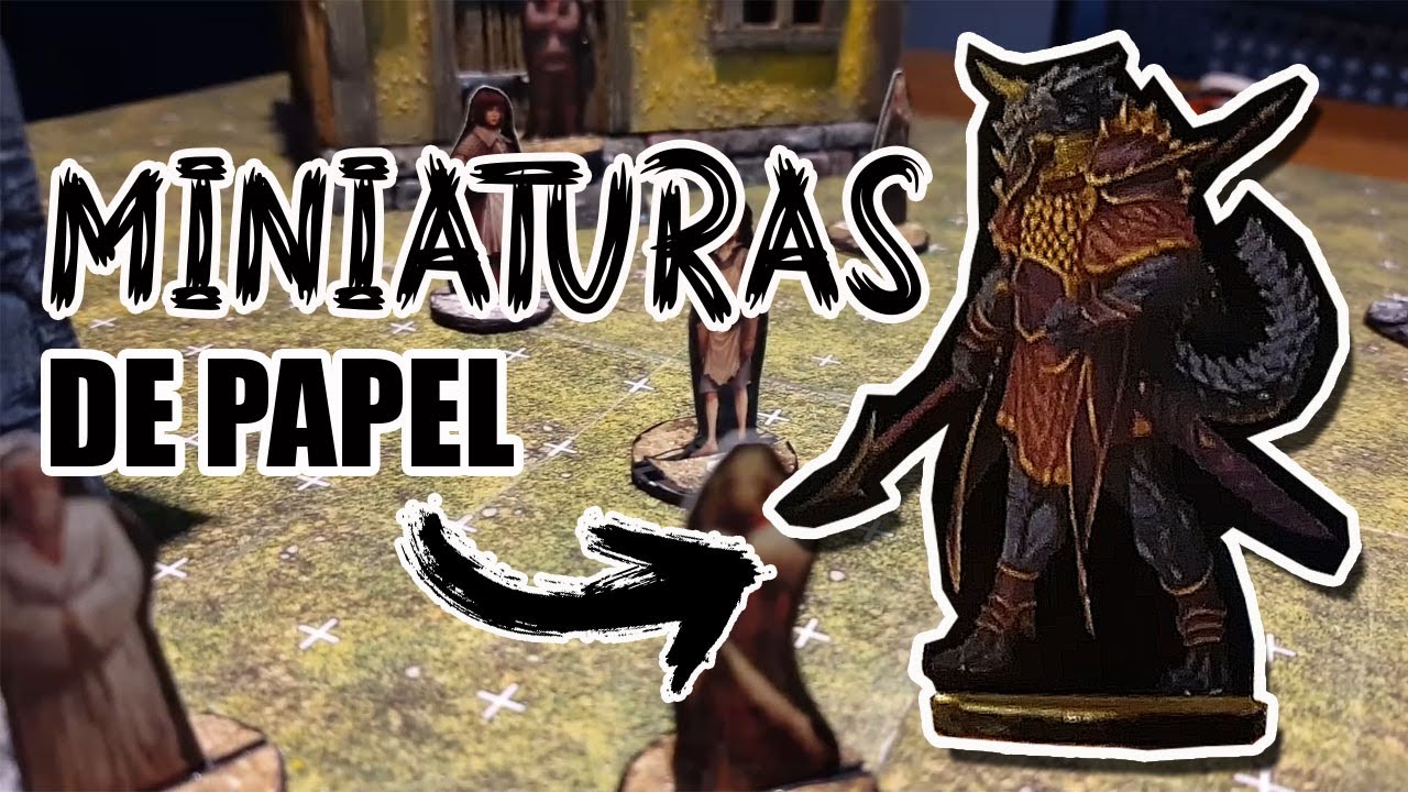 MINIATURAS DE PAPEL (RPG) - COMO FAZER FÁCIL !