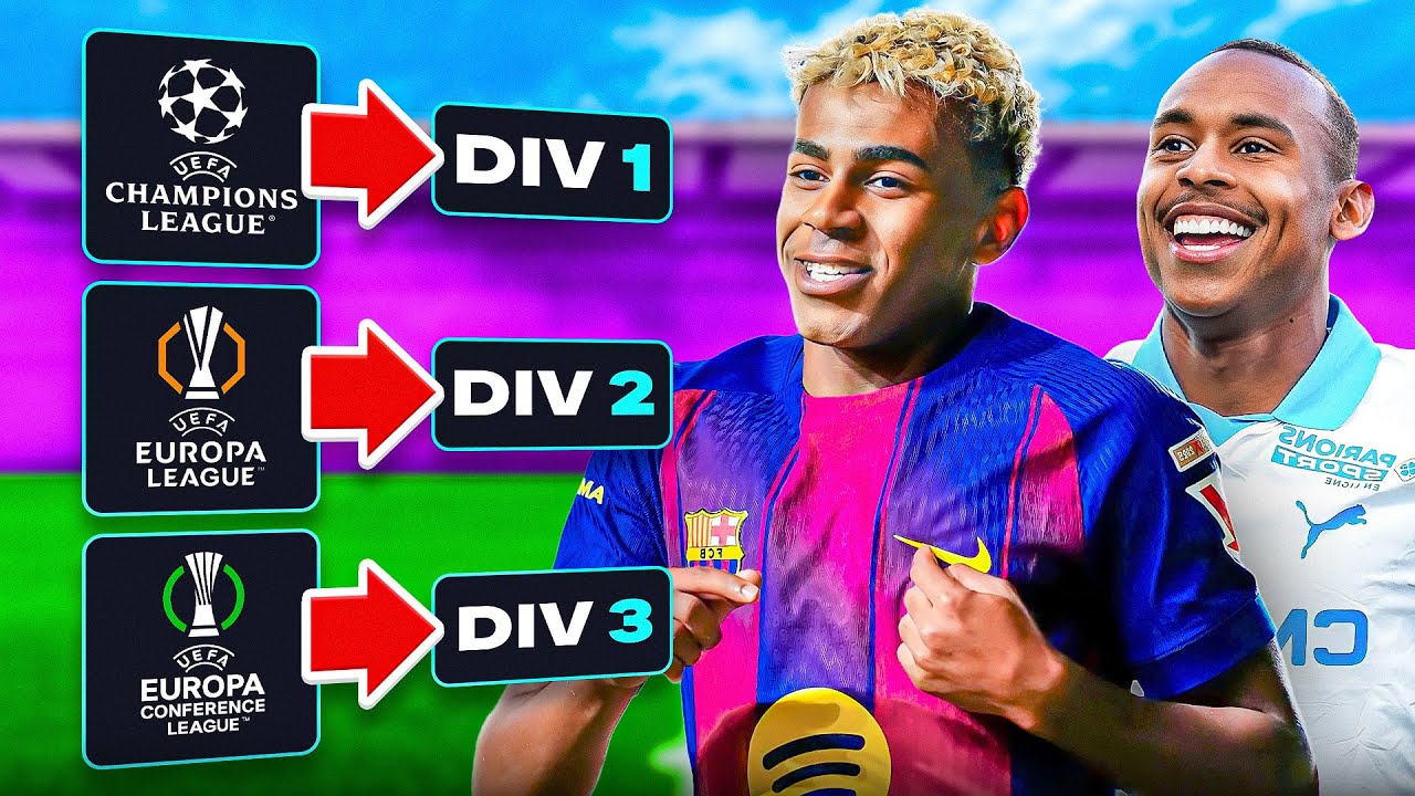 Я превратил UCL, UEL и UECL в одну лигу! (с повышением и понижением) 🤩