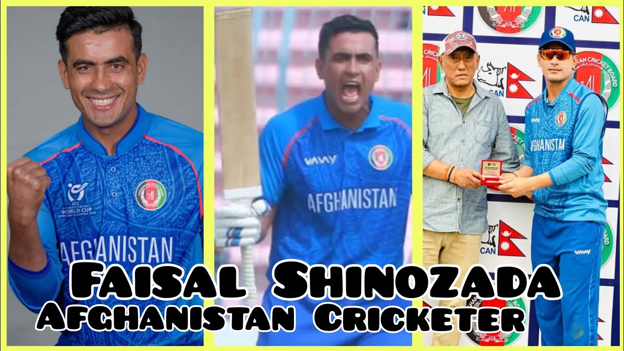 Afghanistan Cricketer Faisal Khan Shinozada #biography #cricket #U19worldcup #afghan #U19