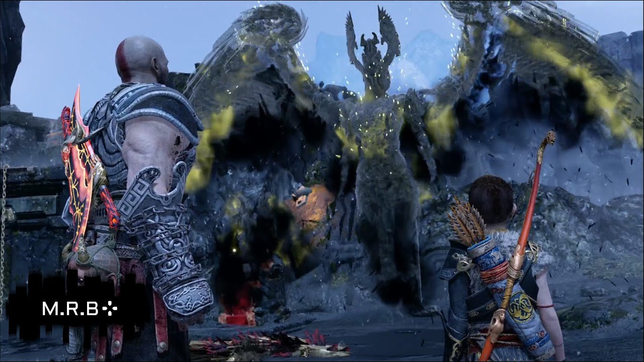 Sigrun (Valkyrie Queen) Easy Kill using Zeus Armor (GMGOW+) - God of War (2018) - No Damage