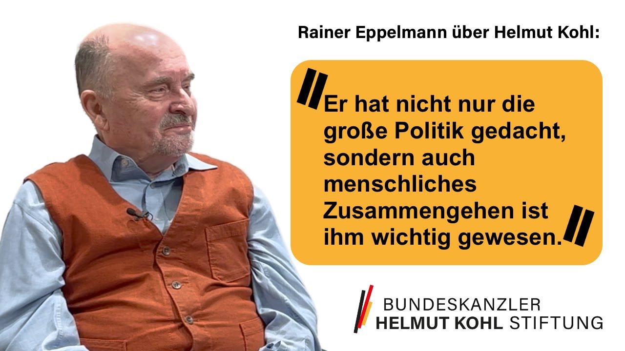 Rainer Eppelmann über Helmut Kohl