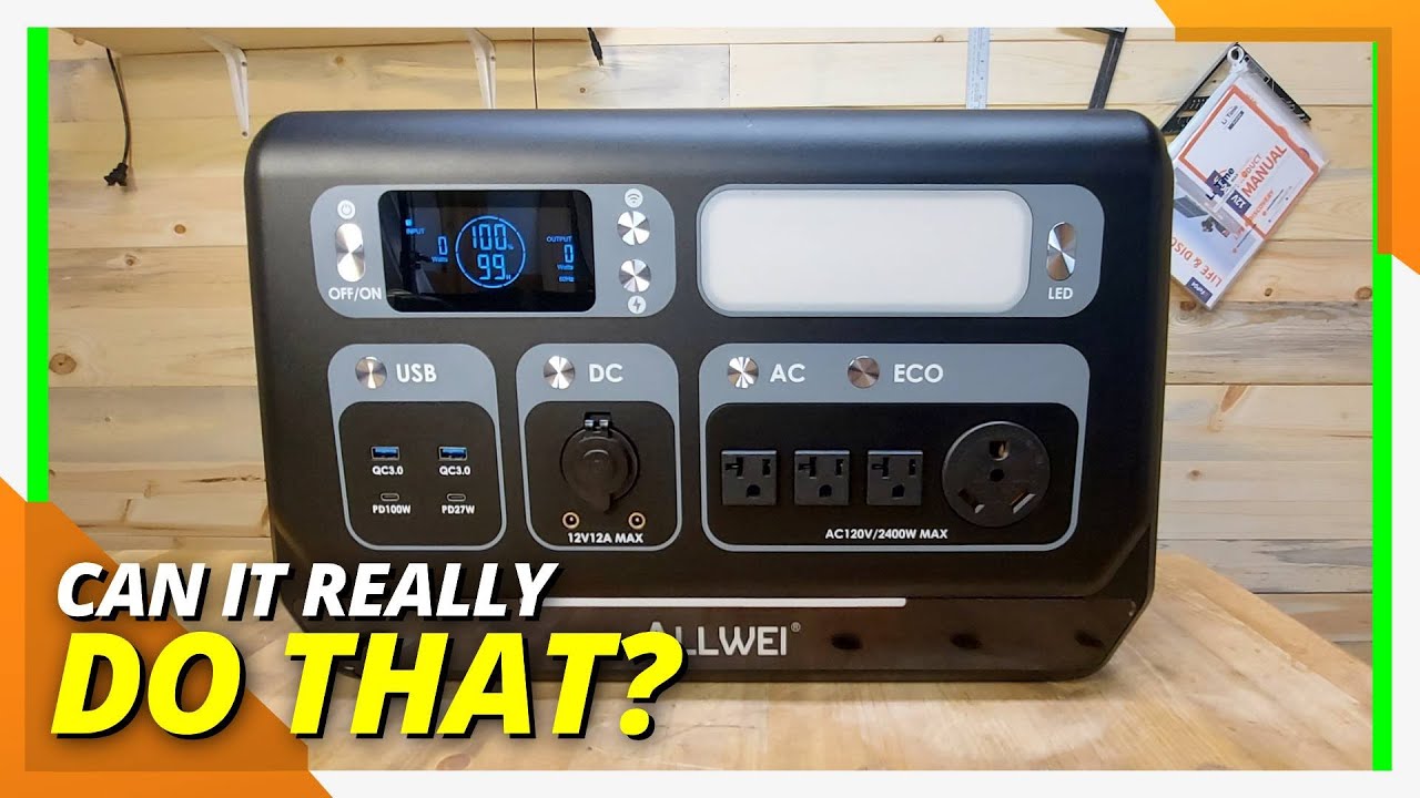 🔋 ALLWEI PPS2400 Portable Power Station - 2048Wh | 2400W 🔋