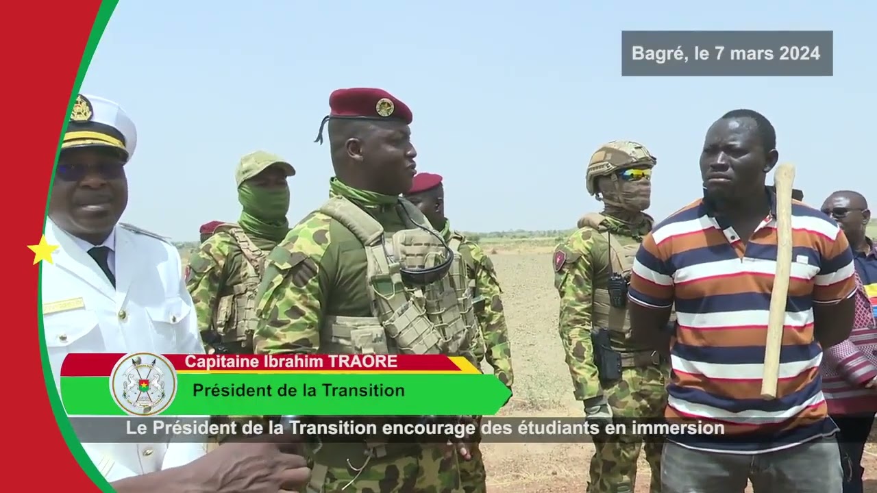 Le Président Ibrahim TRAORE à Bagrépôle