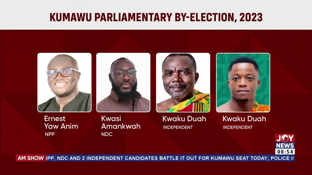 AM Show || NPP, NDC and 2 independent candidates battle it out for Kumawu seat today