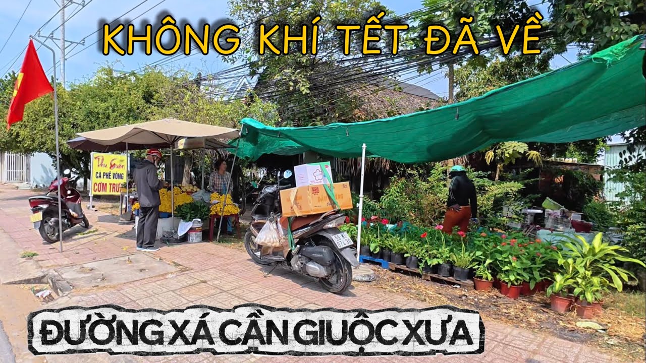 Không Khí Tết Đang Về | Đường Xá Ở Cần Giuộc Những Ngày Cuối Năm.