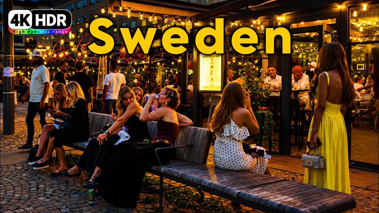 Nightlife in Stockholm 2025 🇸🇪 | Sweden’s Capital in Stunning 4K HDR
