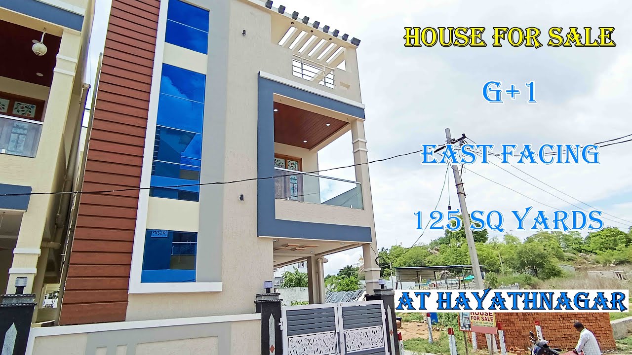 G+1 || EAST FACING || 125 SQ YARDS || AT HAYATHNAGAR || HOUSE FOR SALE || URK PROPERTIES