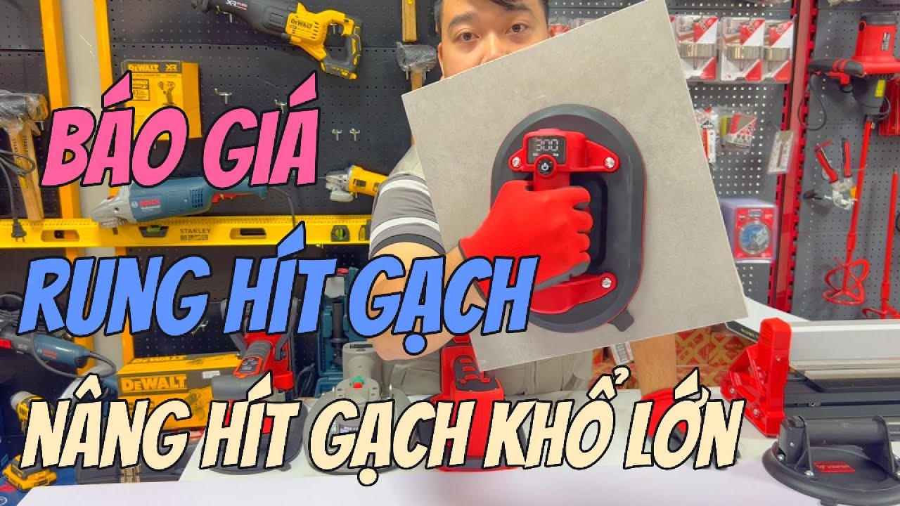 Review B&aacute;o Gi&aacute; Rung v&agrave; H&iacute;t Gạch Khổ Lớn #cơkh&iacute;anhcường #bancatgach #oplatgach #runghitgach #hitgach