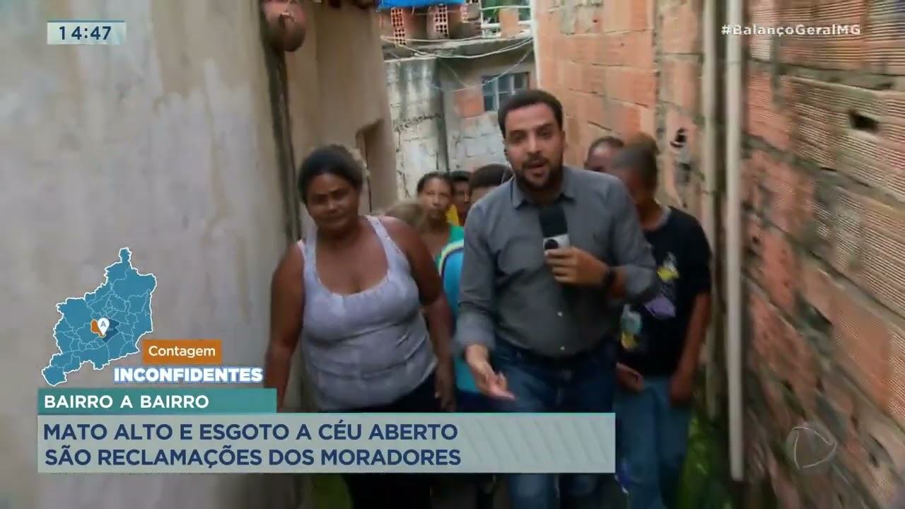 Bairro a Bairro: mato alto e esgoto a céu aberto são reclamações dos moradores de Contagem (MG)