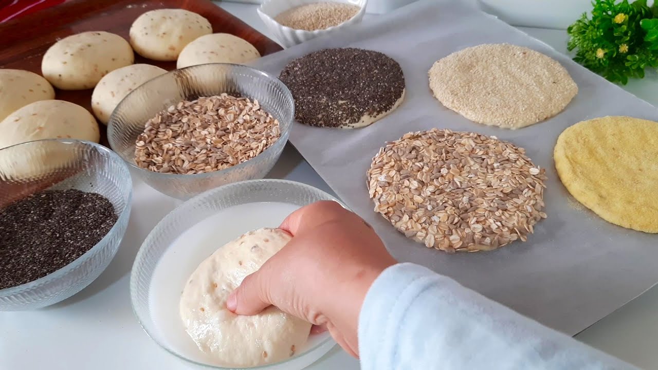 خبز العيد المنسم بالزرارع 😋فالخلاط ❗بدون دلك في 10دقائق للي مكيخطا حتى دار مغربية للأعياد والمناسبات