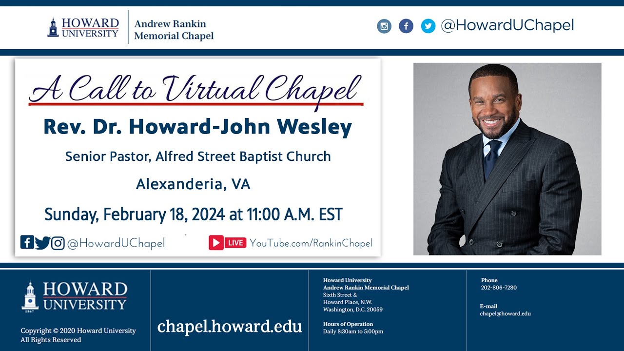 Rev. Dr. Howard-John Wesley | Andrew Rankin Memorial Chapel | Howard University