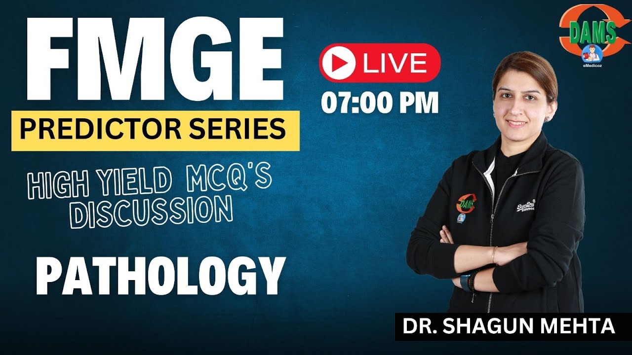 FMGE Predictor series || Pathology by Dr. Shagun Mehta