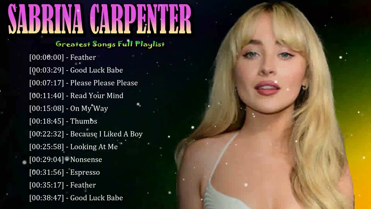 🪩 Sabrina Carpenter – Flirty pop anthems balance softness, irony, and confident self-awareness 🌸